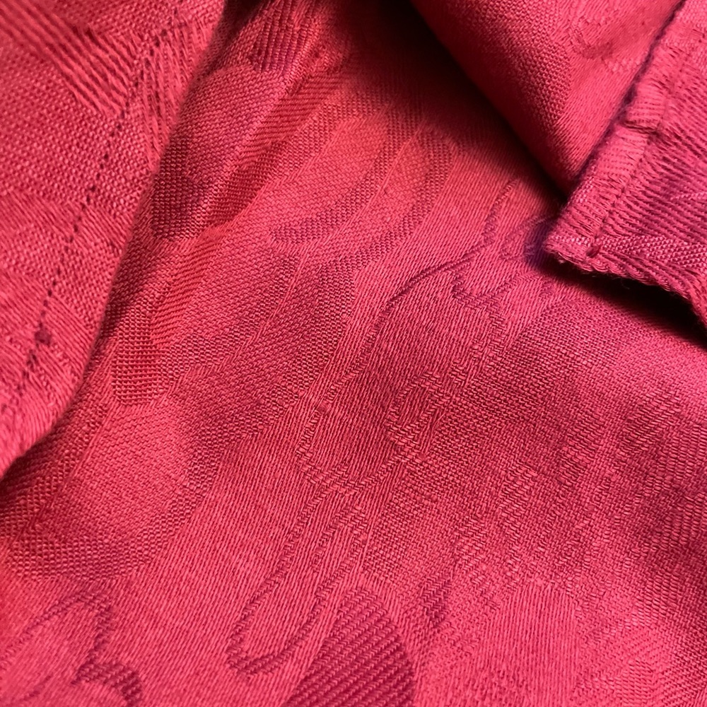 Red button down - Picture 4 of 5